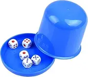 Yhsioaklo dice cup set, dice cup set, dice cup set, dice cup set, family dice cup set, dice shaker cup with 5 dice, dice shaker for bar party,