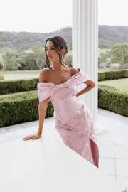 [PUP14] Lilia Maxi Dress - Pink 4 Pink