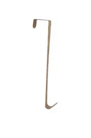 Gold Metal Christmas Holiday Wreath Swag Over Door Hook Hanger Glitter 12" NEW