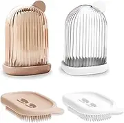 2 Pieces Travel Soap Case, Portable Soap Travel Case, Soap Holder Travel for Bathrooms, Showers, Gyms, Schools, Camping, Hiking (White and Pink)