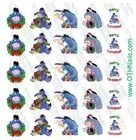 Eeyore Christmas Waterslide Nail Decals Set of 25 Salon Quality