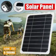 5W 10W Portable Solar Panel DIY Module 5V Outdoor Camping Hiking Phone Charger