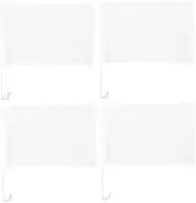 BESPORTBLE 4pcs Diy Car Window Flag Pole Plain Flag Solid for Vehicle Decoration Creative Stylish
