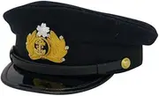 [militaryharbor] WWII Japanese IJN Navy visor cap wool blue