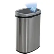 Kitchen Trash Can with Lid, 13 Gallon Automatic Garbage Can for Bathroom....