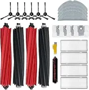 Robot Vacuum Parts. Compatible for Roborock S8 Pro Ultra, S8+/S8 Vac Cleaner Parts Accessories Kit Dock Self-Cleaning Roller Side Brush Mop Cloths Filter Bags.