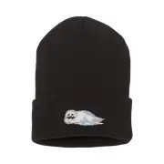 Wildlife Harp Seal embroidered beanie hat, custom embroidered winter beanie