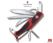 Victorinox Swiss Army Knife 130mm RangerGrip 57 Red/Black Pocket Tools 0.9583.MC