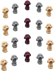 20Pcs Cute Teddy Dog Pencil Erasers Toppers,Cartoon Animal Pencil Top Erasers Novelty Erasers for Students School Office Party Favors,Homework Rewards