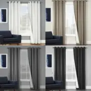 QUICKFIT CURTAINS PREMIUM FOAM THERMAL COATED BLOCKOUT EYELET CURTAIN PANELS