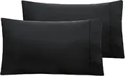 2 Pack Satin Pillowcase Black