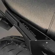 labelbike - 3D Sticker Motorcycle Rear Tail Decoration and Protection in Resin Compatible with Yamaha MT-09 2024-2025 - Color Grey