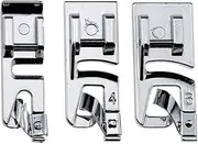 3Pcs Narrow Rolled Hem Sewing Machine Presser Foot Set (3mm, 4mm and 6mm) for All Low Shank Snap-On Singer, Brother, Babylock, Euro-Pro, Janome, Kenmore, White, Elna Sewing Machines