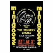 Mongoose - 1984 Minigoose "Red Taiwan" Decal set - Old school bmx