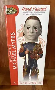 Halloween 2 Michael Myers on Fire Head Knockers figure NECA 06735
