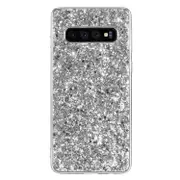 Glitter Powder Shockproof TPU Case for Galaxy S10 5G (Silver)