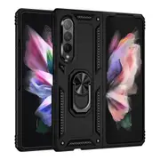 XYC For Samsung Galaxy Z Fold 3 Phone Case Z Fold 3 Silicone Heavy Duty Phone Case Samsung Z Fold 3 Magnetic Phone Case Samsung Z Fold 3 Black