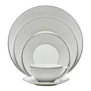 Jasper Conran at Wedgwood Blue Pinstripe 5 Piece Place Setting 7415