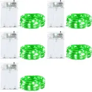 5 Pack Fairy Lights Battery Operated, 7 Feet 20 Led String Lights with Timer, Wa