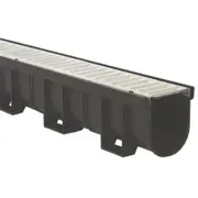 Everhard 3m EasyDRAIN Pressed Galvanised Steel Grate And Prejoined Channel