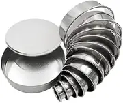 Round Cookie Cutter Set, BetterJonny 12 Pieces Stainless Steel Circle Biscuit Pastry Donut Doughnut Cutter Ring Molds
