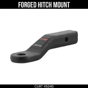 CURT Forged Ball Mount, 2 Inch Receiver, 17K lbs, 2 Drop, 1 Rise, Heavy Duty