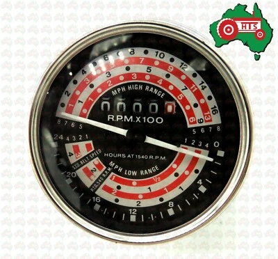 Tractormeter MPH Rev Counter Clock Fit for Massey Ferguson 165 168 175 188