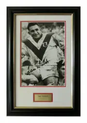 Ian Walsh St George Dragons Legend Signed Photo Framed