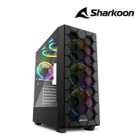 在飛比找momo購物網優惠-【Sharkoon 旋剛】RGB HEX ATX 電腦機殼(