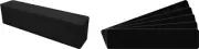 (100) 12" Record Shelf Index Divider Cards - 3"x13-3/4" - Black Standard 40mil