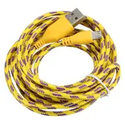 3Pcs 3M Micro USB Strong Round Braided Data Sync Charger Cable For Tablet Cell Phone