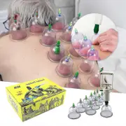 Cupping Set Professional Chinese Acupoint Cupping Massage Set 12 Cups