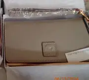 Dooney & Bourke Florentine Large Zip Around Wristlet Wallet With Dooney Box
