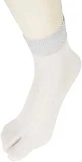 fukuske(福助) Fun 3162Q11N Women's Plain Lace Opening Crew Length Socks, Set of 2 Socks, Tabi Type, Fukusuke Women's