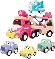 1 Set Model Truck Educational Pull Back Inertial Car Shop Truck for Interactive for Parent Bonding and Hand Eye Coordination Fun Present Option
