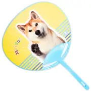 Japanese UCHIWA Fan Yukata Kimono Hand Held Shiba Inu Dog Made in Japan
