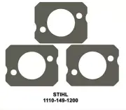3 Pcs INTAKE CARB GASKETS FITS 1110-149-1200 STIHL 040 041 050 051 075 FS410 USA