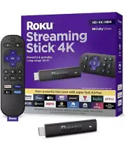 Roku Streaming Stick 4K Portable Roku Streaming Device