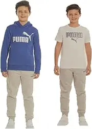 [PUMA] Youth Boy's 3 Piece Set, 1 Tee, 1 Hoodie, 1 Jogger Pant