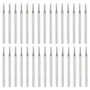 30pcs 1.2mm Diamond Hole Saw Cylindrical Grinding Drill Bits with 2.35mm Shank