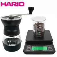 在飛比找momo購物網優惠-【HARIO】美式超級把手磨豆機+Inga 計時電子秤(附贈