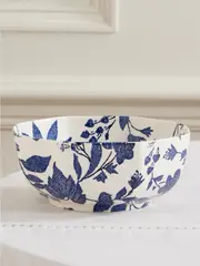 [Ralph Lauren Home] Ralph Lauren Home - + Burleigh Garden Vine Floral-print Earthenware Bowl - White - One size One size White