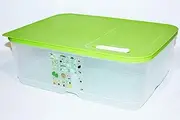 Tupperware Fridgesmart Extra Large Square 9.9 Liters / 2.5 Gallon Food Storage Containers Fridge Smart Green