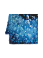 Alexander Mcqueen Skullprint Wool Scarf