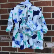 duck duck goose 0-9 months infant dinosaur plush soft robe