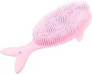 OHPHCALL Silicone Scrubbers Bath Shampoo Brush Bath Brush Hair Brush for Scrubbers Brushes for Hair Scrubber Brush Bath Scrubber Whale Pink Scalp Silica Child Shower Hair Brush