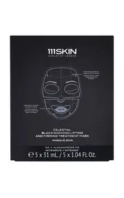 [111SKIN] Set-of-Five Celestial Black Diamond Lifting and Firming Face Masks