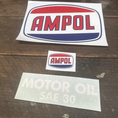 Ampol Hamburger Style Hi Boy Decal Kit SAE30 HBK21B