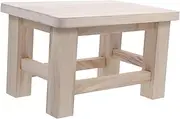 ROMISBABA Solid Wooden Small Stool Versatile Footrest Changing Stool for Home Use Smooth Surface Design Lightweight Easy to Move for Adults