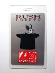 Rush Presto Backstage Pass Original 1990 Concert Tour Hard Rock Bunny Rabbit
